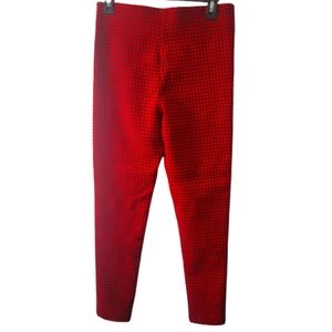 Zara red plaid leggins
